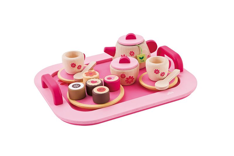 Sevi Wooden Tea Tray - 22 Pieces