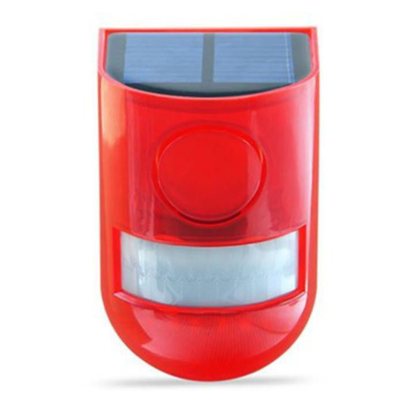 Andowl Solar Warning Light with Sound - Q-A223 - Red