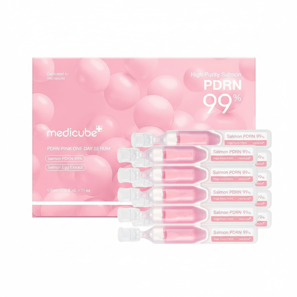 Medicube Salmon DNA PDRN Pink One Day Serum for Radiance, Hydration &amp; Glow