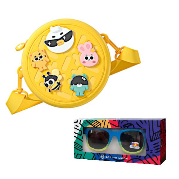 Koool Kids Round Tid Satchel Bag Bundle Sophie Moda Children Sunglasses