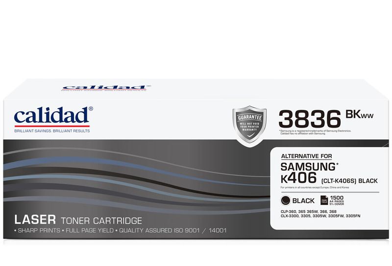 Calidad 3836-BKWW Black Toner Alternative For Samsung K406S