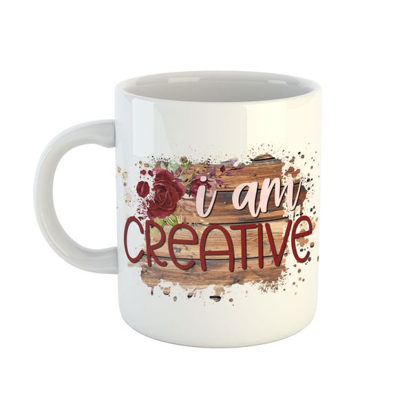 Mug Floral - I Am Creative