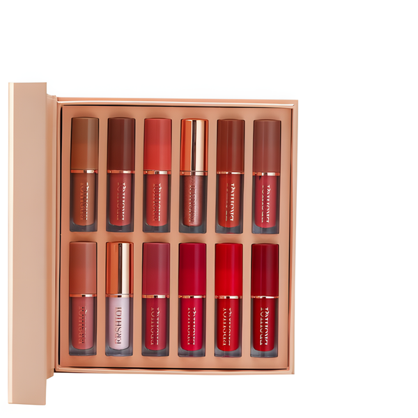 12 Shades of Nude Liquid Lipstick with a Matte Finish That Does Not Fade