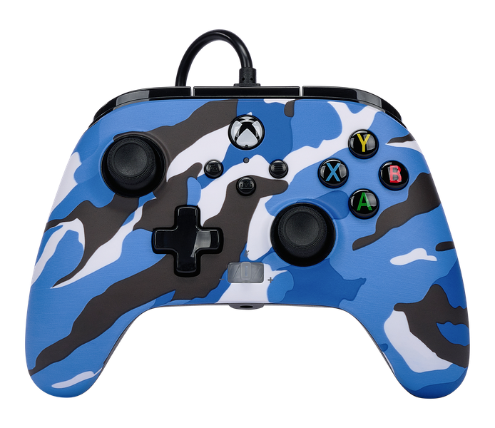 Power A Enhanced Wired Controller XBX - Blue Camo Controller (Non Metallic)