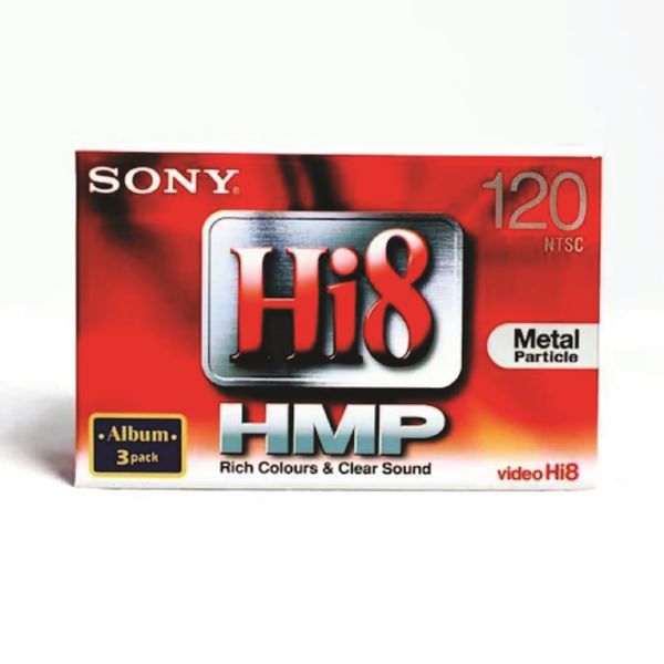 Sony Video Hi8 120 Minute HMP Metal Particle 3 pack