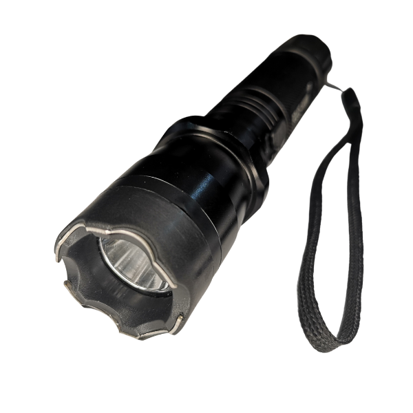 Police Type Self-Defensive LED Torch With Stun Gun