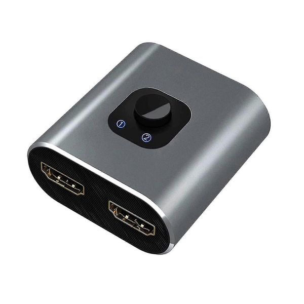 Video Converter 4k 60hz 3d Visual Effects 3.4gbps High Speed Hd-compatible 2 In 1 Out Hdmi-compatible Video Switcher Home Supply
