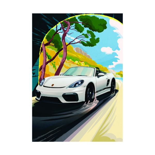 Porsche 911 Convertible - A1 Poster