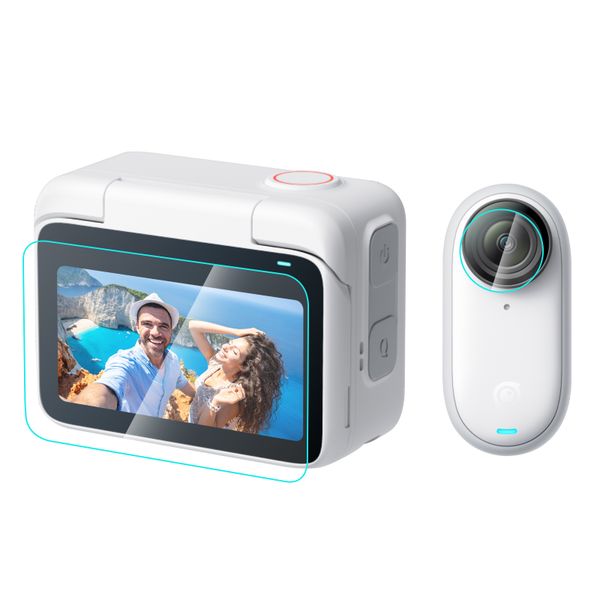 Tempered Glass Screen and Lens Protector for Insta360 GO 3