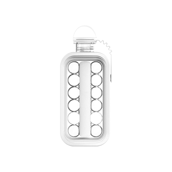 Pruchef - 2-in-1 Bottle Round Ice Cube Mold - White