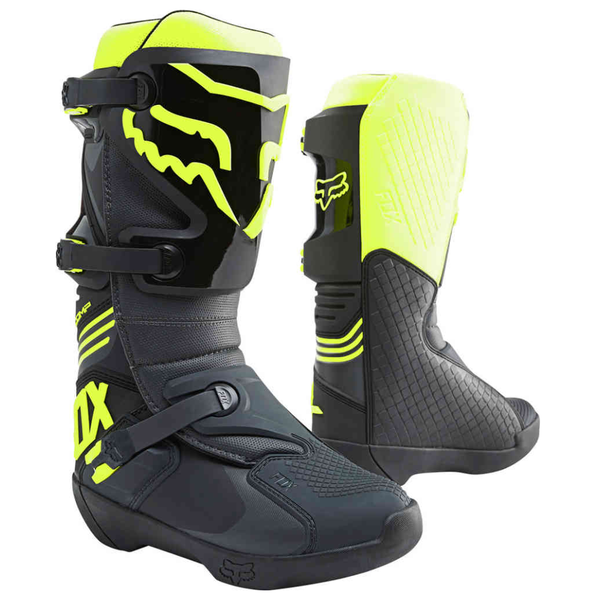 Fox Comp Black/Yellow Boots