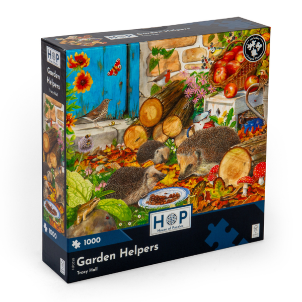 House of Puzzles - Garden Helpers - 1000 Piece Jigsaw Puzzle