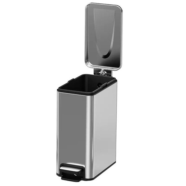 12L-Stainless Steel Rectangular Pedal Trash Can/Bin-ZYB261