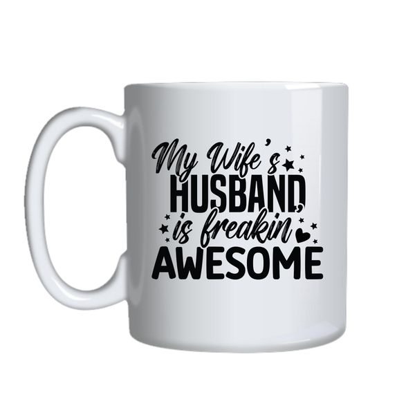 Awesome Coffee Mugs Trendy Funny Marriage Lovers Graphic Cup Present 046