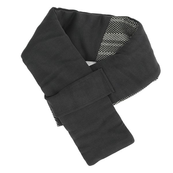Grey USB Heated Scarf For Winter Sports