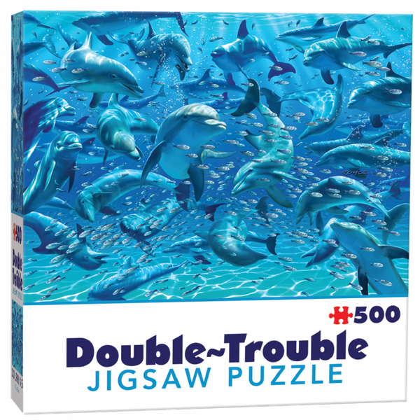 Double Trouble 500 Piece Dolphins Puzzle