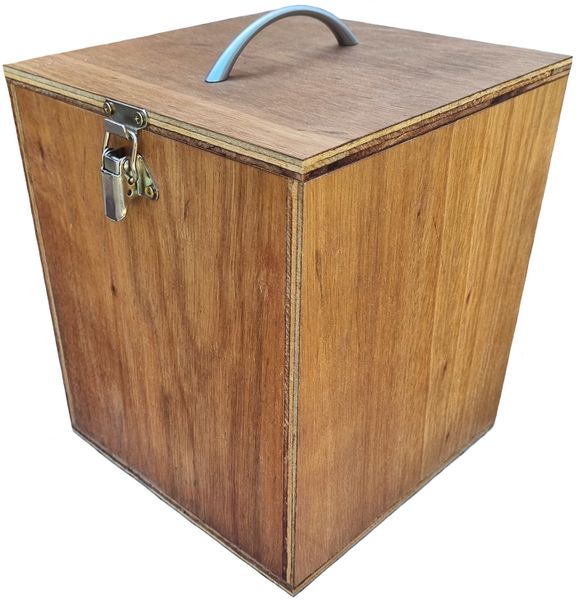 Rustic Wooden Wine Glass Box 4GT