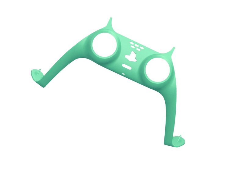 Replacement Shell,DIY Decorative Strip (Green) for PS5 Dualsense Controller