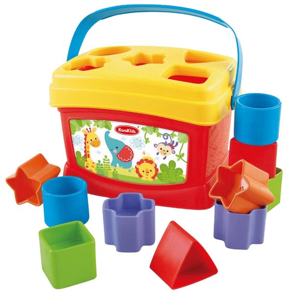 Shape Sorter Toy Box - Educational Shape Matching Playset for Toddlers