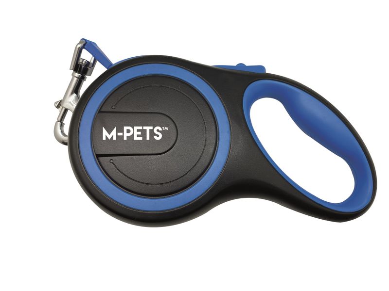 M-Pets Liberty Retractable Dog Leash - Small (Blue)