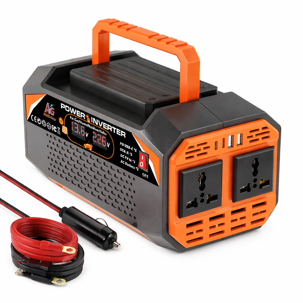 2000W Power Inverter DC 12V to AC 220V with LCD Display