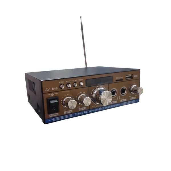 Mini Digital Audio Power AmplifierAV-648 black gold check the description