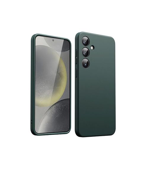 Liquid Silicone Back Case For Samsung Galaxy S24 - Midnight Green