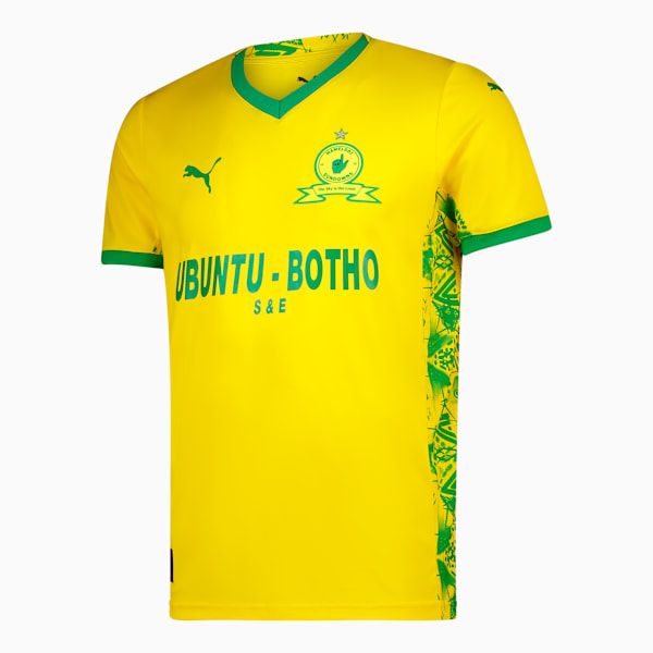 Puma Men's Mamelodi Sundowns F.C Home Football Jersey - Pele Yellow/Green