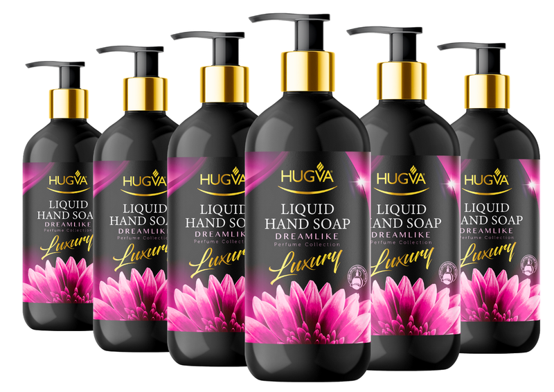 Hugva 500ml Luxury Hand Wash Liquid, Dream Like, Special Formula Pack of 6