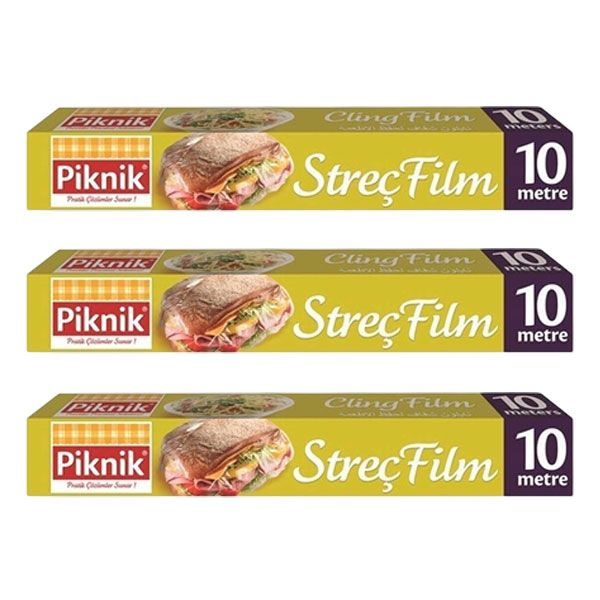 Piknik Cling Wrap - Cellophane Food Wrap - 10 Metres - 3 Pack
