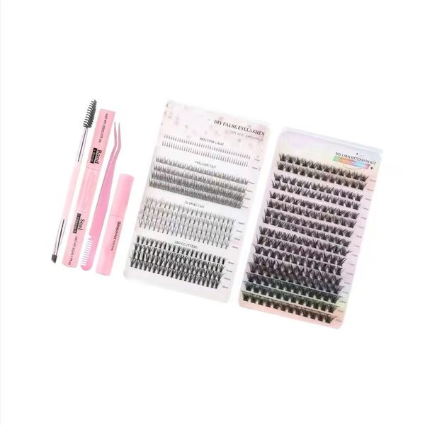 596 Pieces Eyelash Tufting Set 5-16mm Natural Lengthening