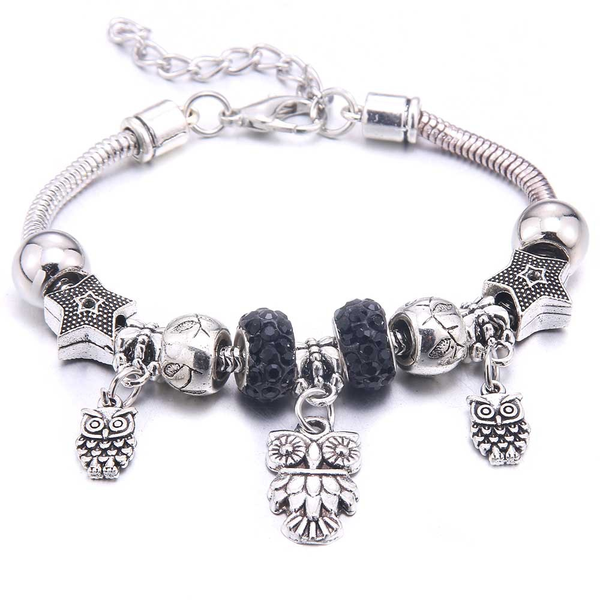 Compatible with European Style Adjustable Crystal Bracelet