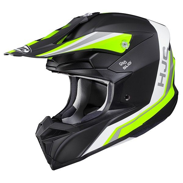 HJC I50 Flux Black/Yellow Helmet