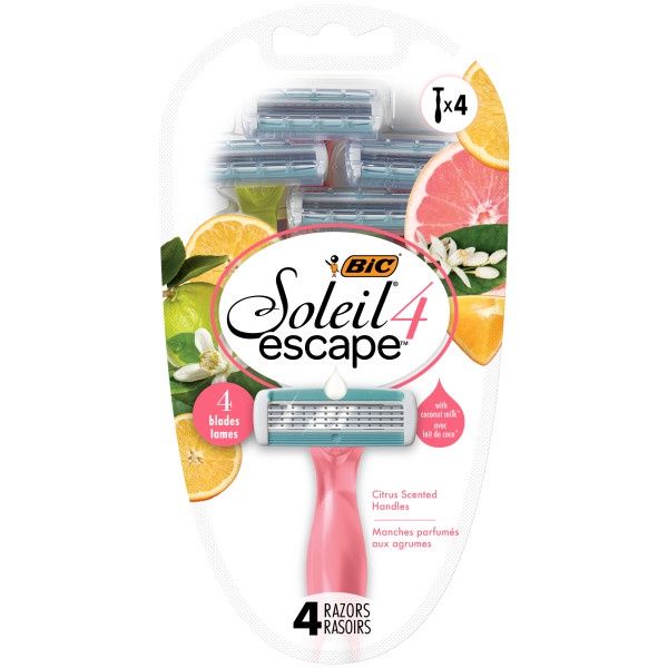 BIC Soleil Escape 4 Blade Citrus
