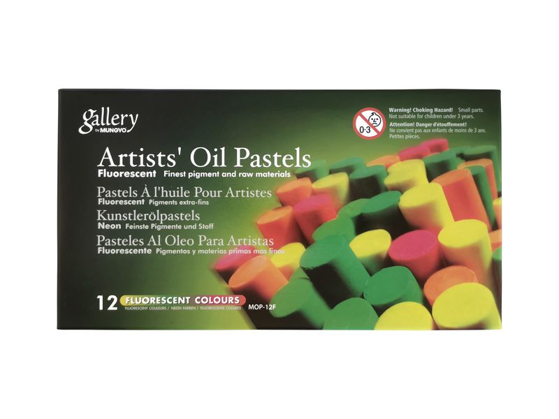 Mungyo Gallery Oil Pastel Set of 12 - Fluorescents