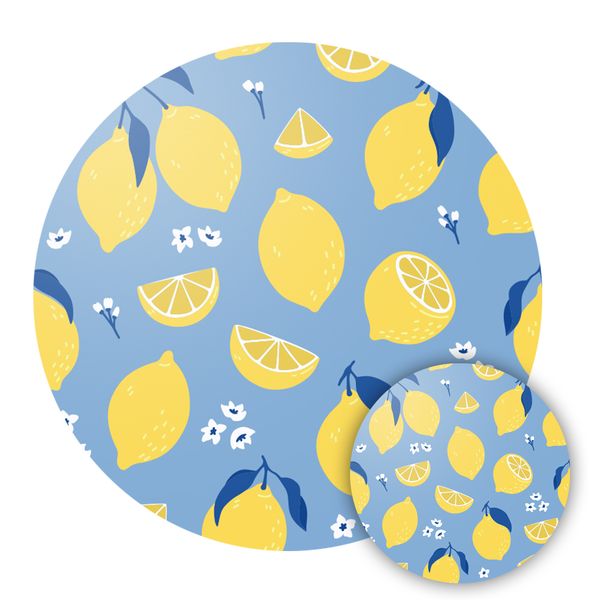 LUMOSS - Round Placemat &amp; Coaster Set 24cm - 8 Pack