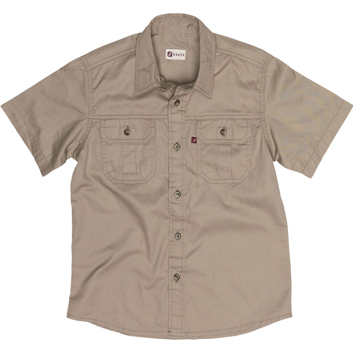 Salty - Kid's Bush Shirt - Khaki | Shop Today. Get it Tomorrow ...