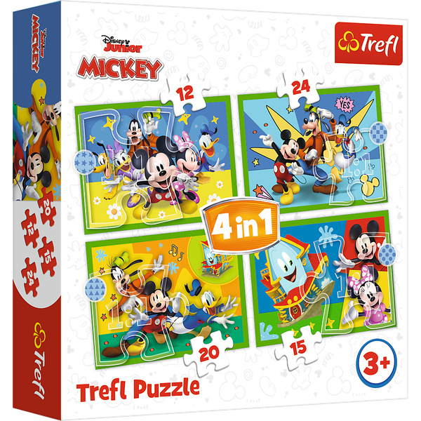Trefl Puzzles - 4 in 1 Among the friends