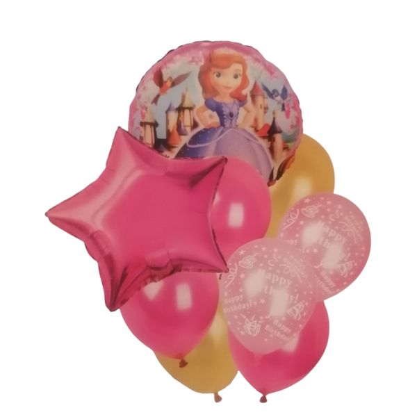 Cinderella - Kids 9 Piece Birthday Party Balloon Set