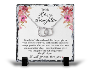 To My Bonus Daughter Birthday Christmas Step Daughter v1 Gift Rock