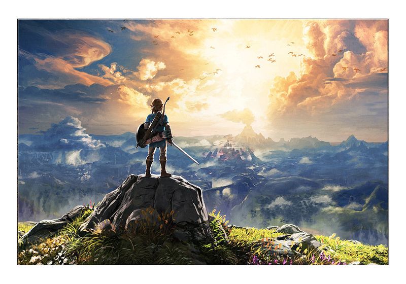 Canvas Art Modern Art - Zelda Breath of the Wild