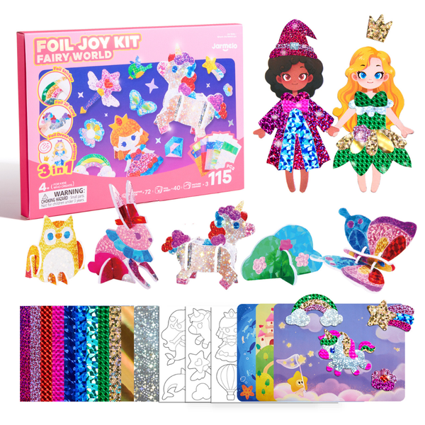 Jar Meló - Foil Arts &amp; Crafts Set - Peel &amp; Stick Activity - Fairy World