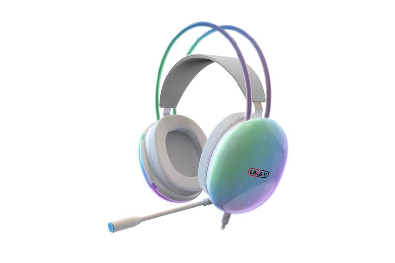 UKAY-RGB Gaming Stereo Wired Headphones With Microphone E01