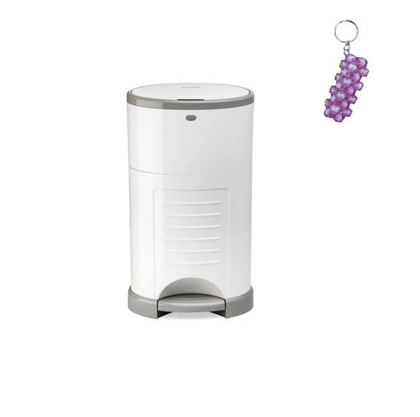 16L White Nappy Bin Bundle &amp; Key Holder