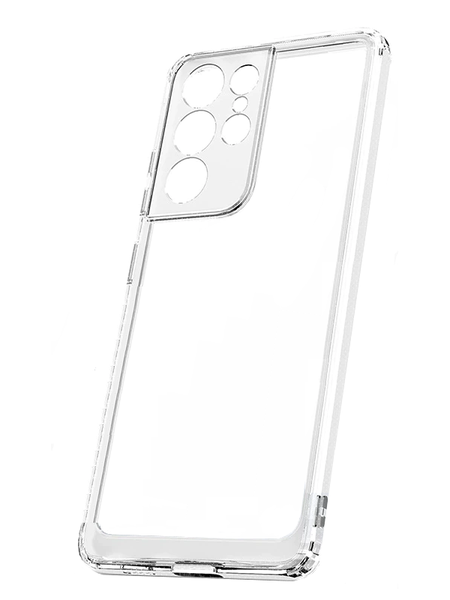 Clear Shockproof Case With Camera Lens Cut-Out For Samsung Galaxy S22 Ultra