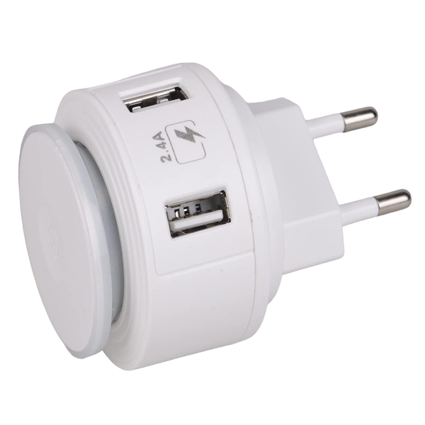 L3241 RGB Stepless Dimming 5V 2.4A Dual USB Night Light