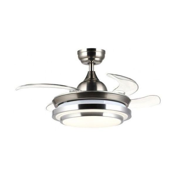 42" Retractable Ceiling Fan with LED Light &amp; Remote