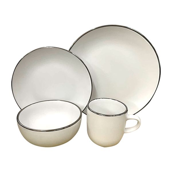 Plates and Bowls Set, 16 Pieces Dinnerware Sets