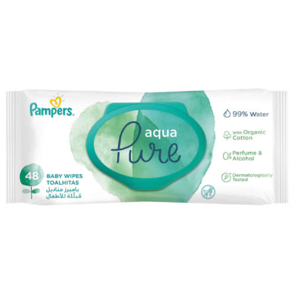 Pampers Aqua Pure 48 Baby Wipes