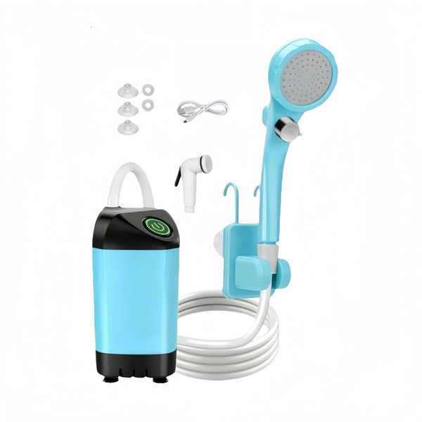 Portable Camping Shower, Electric Shower Pump With Digital Display